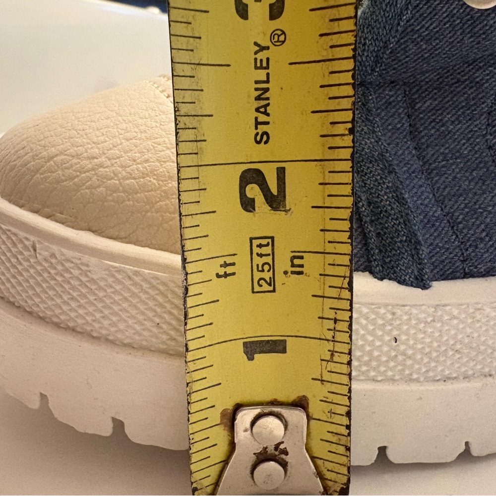 VINTAGE90s-Y2K-XOXO Chunky Platform Shoes  Denim Blue Women’s Size 9 NWOB - Picture 11 of 11